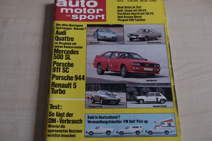 Deckblatt Auto Motor und Sport (10/1982)
